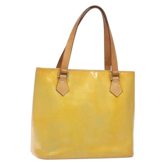 LOUIS VUITTON Monogram Vernis Houston Hand Bag Gris M91053 LV Auth th6218 - Picture 1 of 16